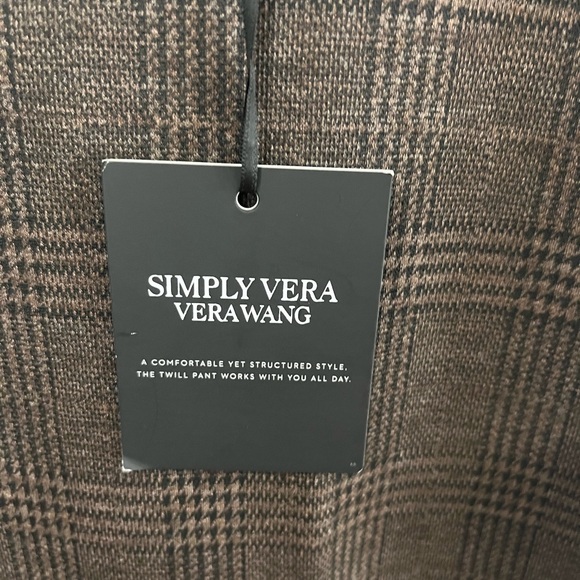 Simply Vera Wang The Tailored Wide Leg Short Twill Pants Size 10 NWT - Picture 4 of 16